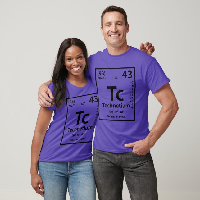 Camiseta Elemento tecnecio (negro) (Unisexo)