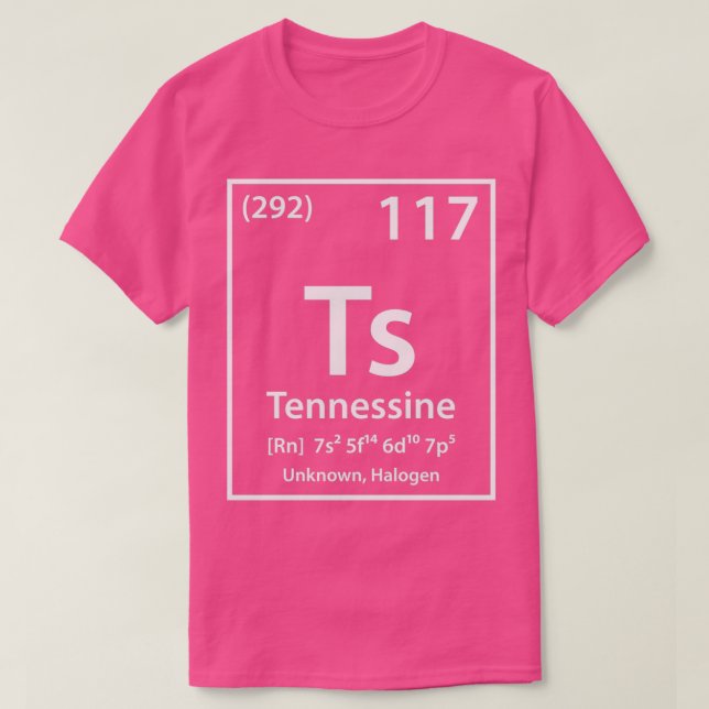 Camiseta Elemento Tennessine (Diseño del anverso)