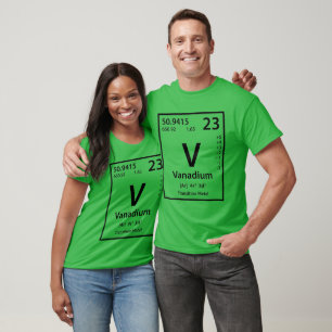 Camiseta Elemento vanadio (negro)
