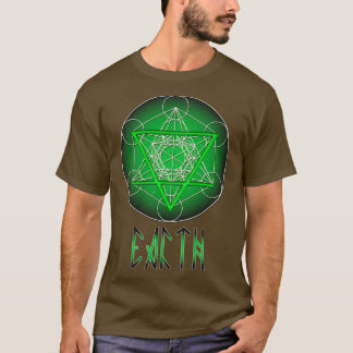 Camiseta Elementos Alquímicos de la Tierra Brujería Metatro