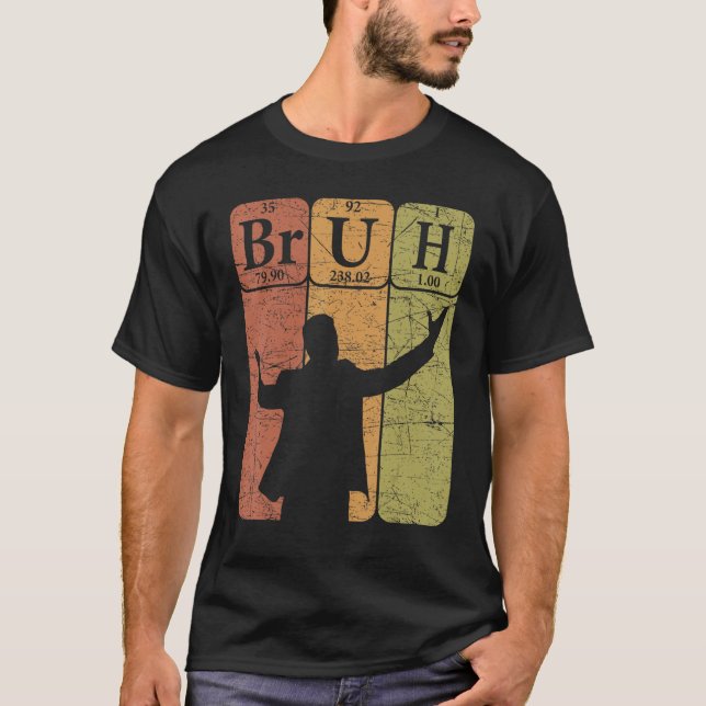 Camiseta Elementos Bruh Periódicos De La Mesa Bro Jerga Bru (Anverso)