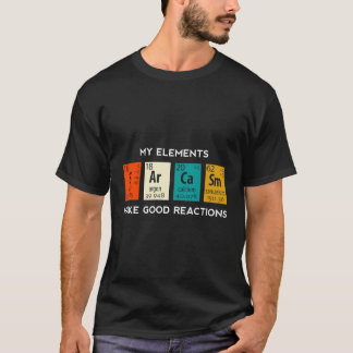 Camiseta Elementos científicos Hoodie Sarcasm Biología Quím