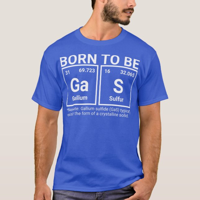 Camiseta Elementos científicos nacen para ser tabla periódi (Anverso)