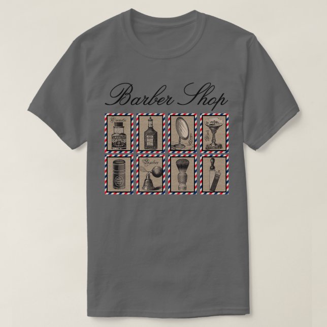 Camiseta Elementos de Barber Shop de Elementos de Barber de (Diseño del anverso)