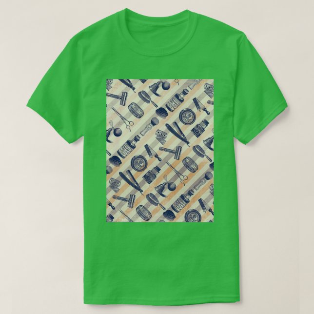 Camiseta Elementos de Barbería (Diseño del anverso)