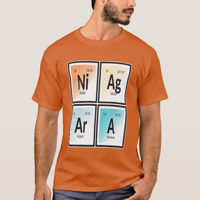 Camiseta Elementos de chica de la ciudad de Niagara (Anverso)