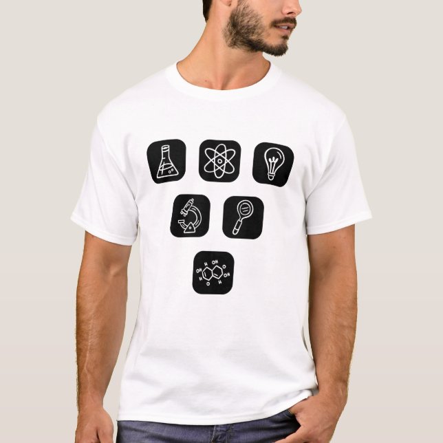 Camiseta Elementos de ciencia (Anverso)