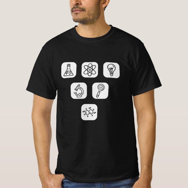 Camiseta Elementos de ciencia (Anverso)