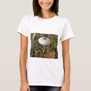 Camiseta Elementos de coordenadas de hongos de Parasol blan