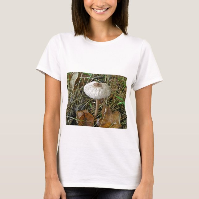 Camiseta Elementos de coordenadas de hongos de Parasol blan (Anverso)