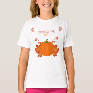 Camiseta Elementos de diseño del tema de Acción de Gracias