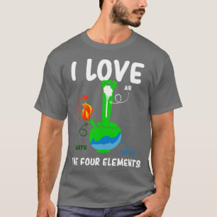 Camiseta Elementos de fumar bong para fumetas