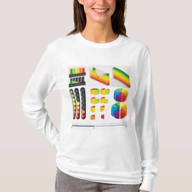 Camiseta Elementos de infografía y visualización de datos (Anverso)