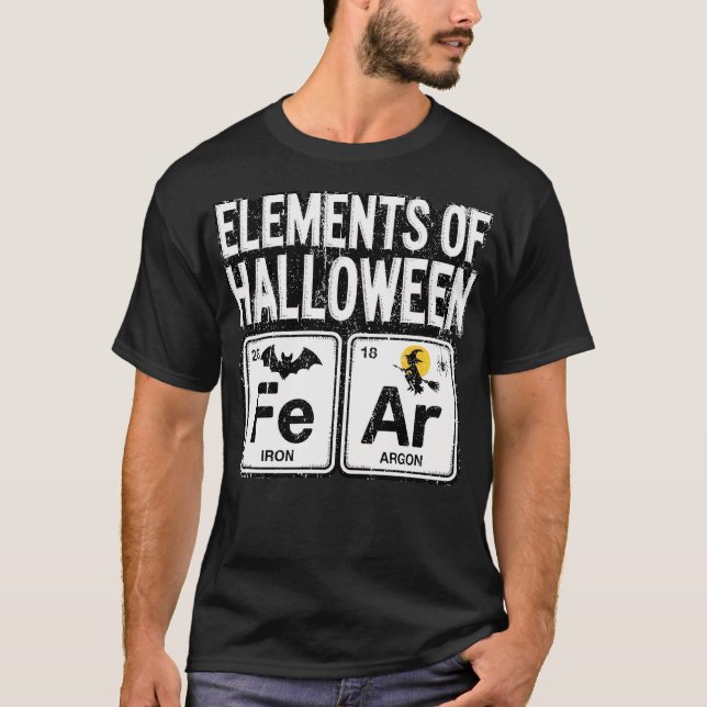 Camiseta Elementos de la Fotorom-Maestra De Halloween (Anverso)