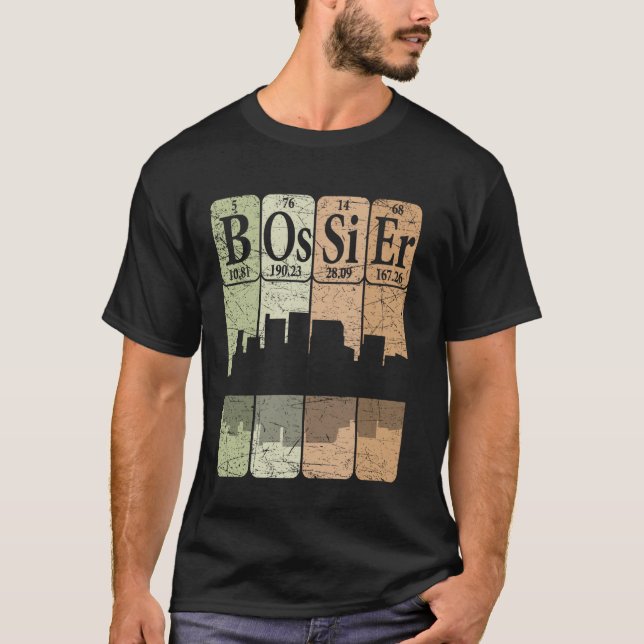 Camiseta Elementos de la tabla periódica de Bossier Bossier (Anverso)
