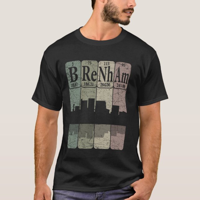 Camiseta Elementos de la tabla periódica de Brenham Brenham (Anverso)