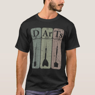 Camiseta Elementos de la tabla periódica de dardos jugador 