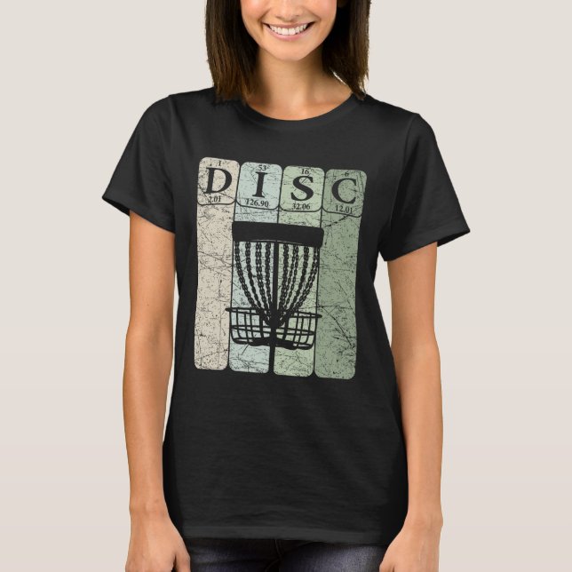 Camiseta Elementos de la tabla periódica de Disc Golf jugad (Anverso)