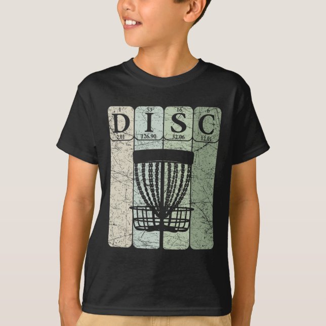 Camiseta Elementos de la tabla periódica de Disc Golf jugad (Anverso)