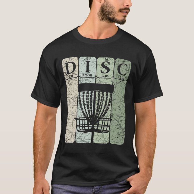 Camiseta Elementos de la tabla periódica de Disc Golf jugad (Anverso)