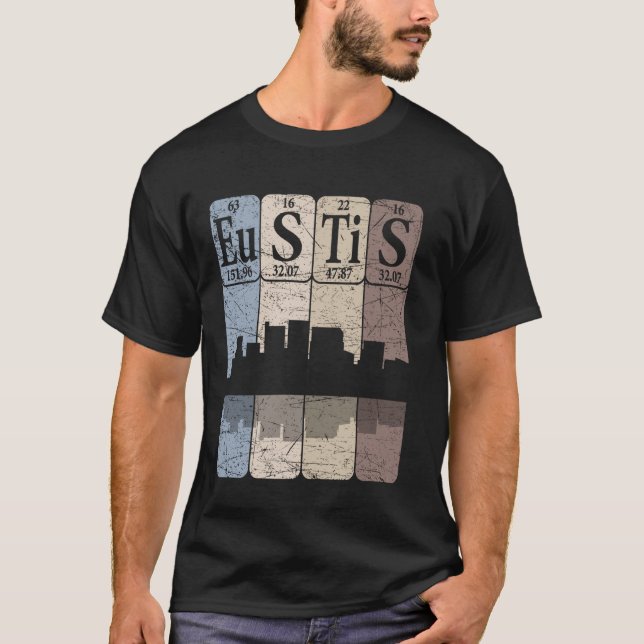 Camiseta Elementos de la tabla periódica de Eustis Eustis F (Anverso)