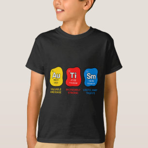 Camiseta Elementos de la tabla periódica de la ciencia de l