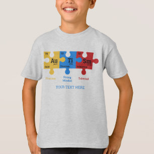 Camiseta Elementos de la Tabla Periódica del Autismo