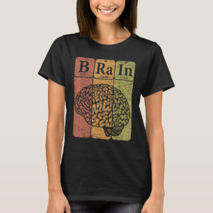 Camiseta Elementos de la tabla periódica del cerebro Neuról