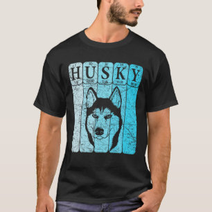 Camiseta Elementos de mesa periódicos Husky Siberiano Husky
