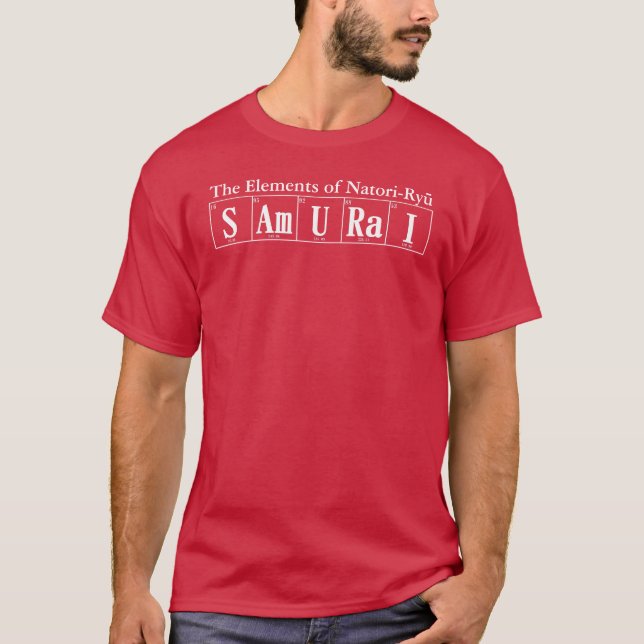 Camiseta Elementos de Natori-ryu (samurai) (Anverso)