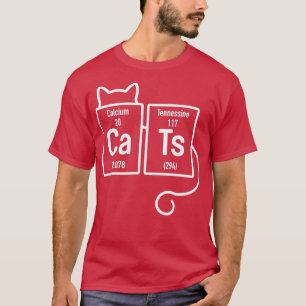 Camiseta Elementos de tabla periódica de CATS Lover Funny