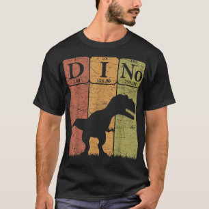 Camiseta Elementos de tabla periódica de dinosaurios T Rex