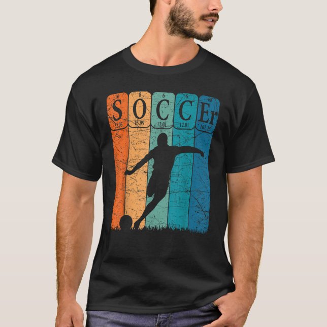 Camiseta Elementos de tabla periódica de fútbol Jugador de  (Anverso)