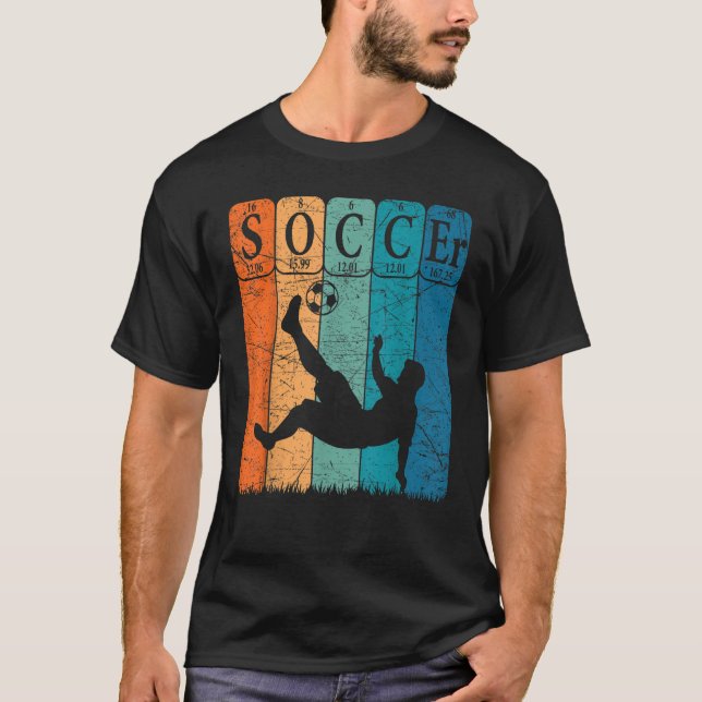 Camiseta Elementos de tabla periódica de fútbol Jugador de  (Anverso)