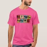 Camiseta Elementos de tabla periódica de Nerdy Science Teac<br><div class="desc">Elementos de tabla periódica de Nerdy Science Teacher</div>