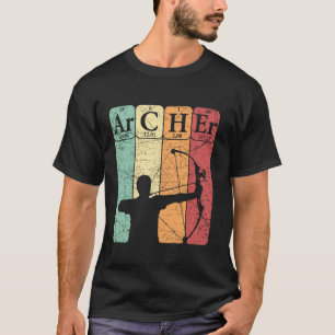 Camiseta Elementos de tabla periódica de tiro con arco de c