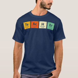 Camiseta Elementos de tabla periódica divertidos Química 