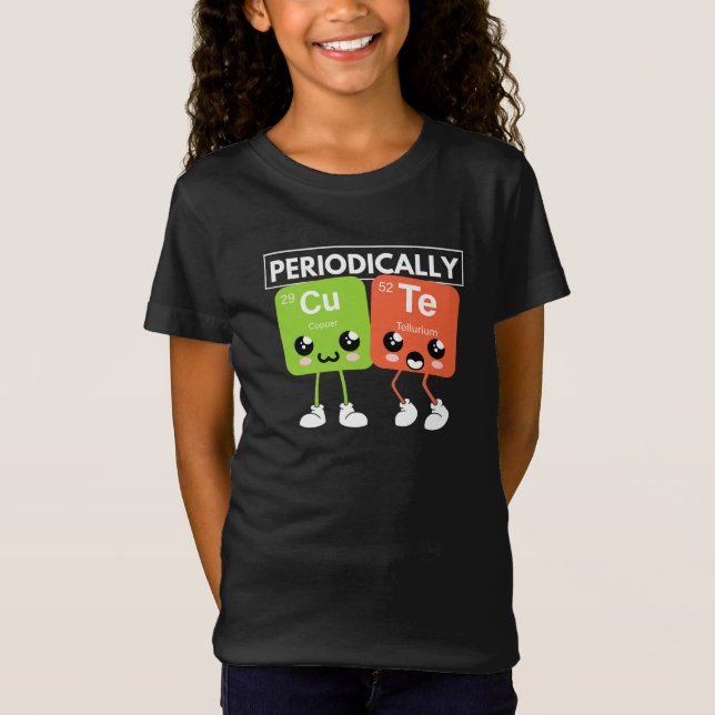 Camiseta Elementos de tabla periódicos de corte periódico d (Anverso)