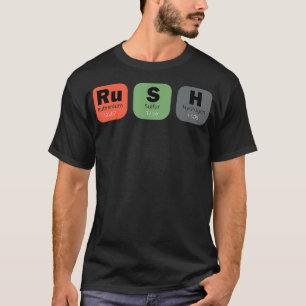 Camiseta Elementos de tabla periódicos Rush (RuSH) 3