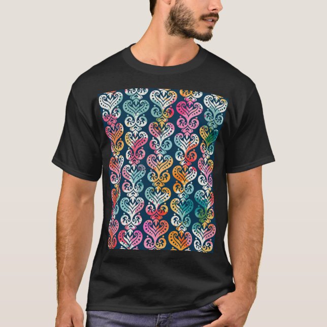 Camiseta Elementos decorativos, diseño versátil de patrones (Anverso)