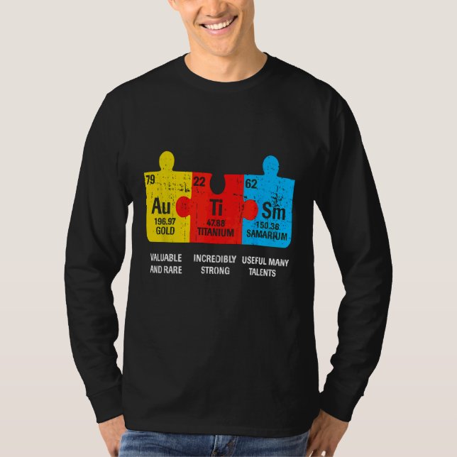 Camiseta Elementos Del Ism Conciencia Periódica De La Mesa  (Anverso)