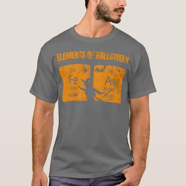 Camiseta Elementos del regalo de Halloween (Anverso)