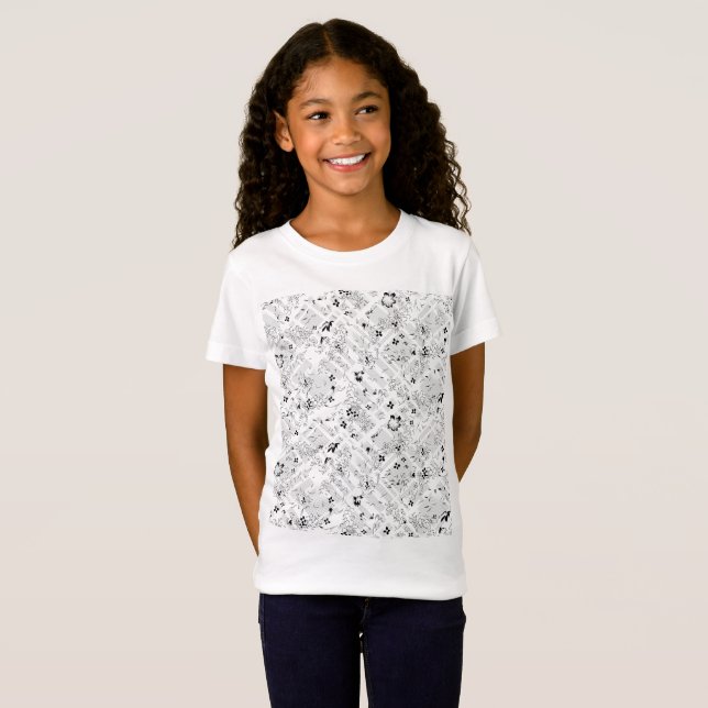 Camiseta Elementos Escolares Personalizados (Anverso completo)