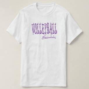 Camiseta Elementos esenciales de voleibol (púrpura)