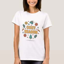 Camiseta Elementos festivos de la temporada acogedora – Est