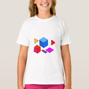 Camiseta Elementos Geométricos Abstractos Patrón para Minim