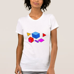 Camiseta Elementos Geométricos Abstractos Patrón para Minim