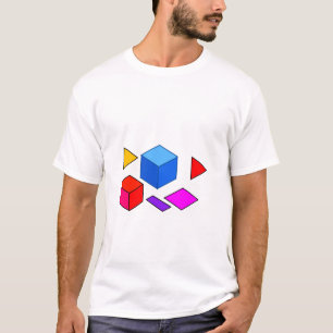 Camiseta Elementos Geométricos Abstractos Patrón para Minim