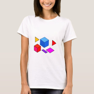 Camiseta Elementos Geométricos Abstractos Patrón para Minim