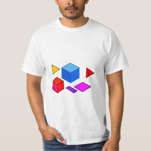 Camiseta Elementos Geométricos Abstractos Patrón para Minim
